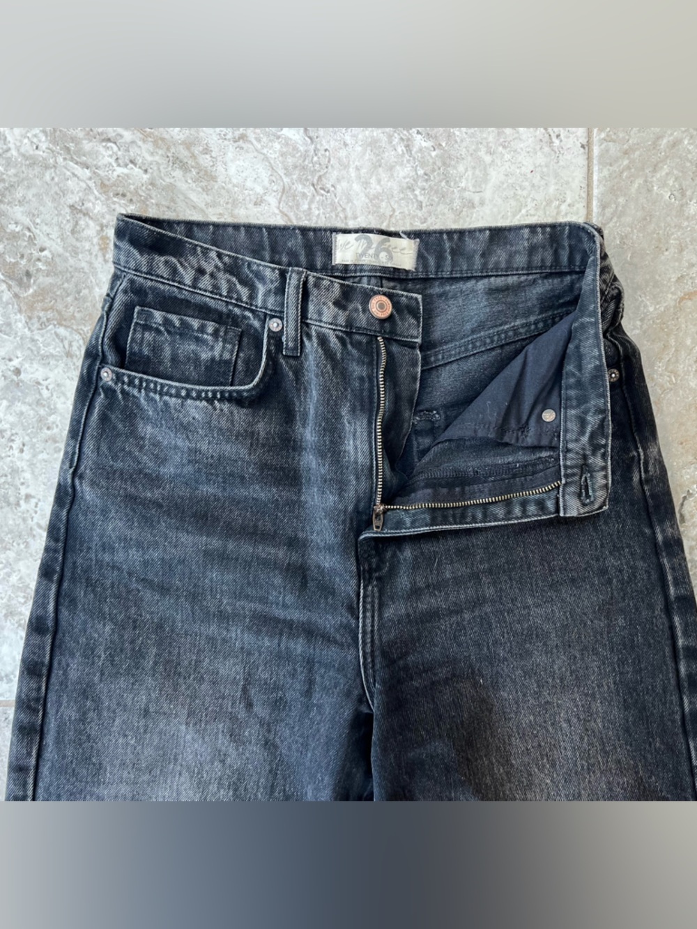 Free People We the Free Deep Trance High-Rise Dropped Barrel Jeans in Black, 26 - Picture 12 of 12